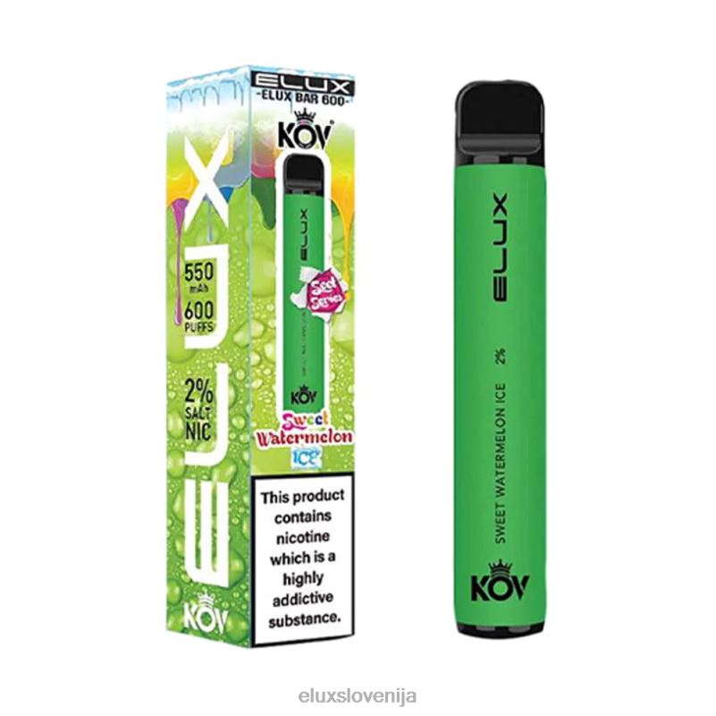 Elux Bar sladka serija vape za enkratno uporabo | Elux Flavours Slovenija HJ6RR111 sladki led iz lubenice