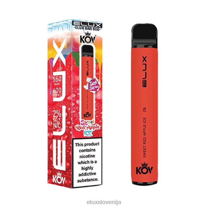 Elux Bar sladka serija vape za enkratno uporabo | Elux Flavours Slovenija HJ6RR11 sladek rdeči jabolčni led