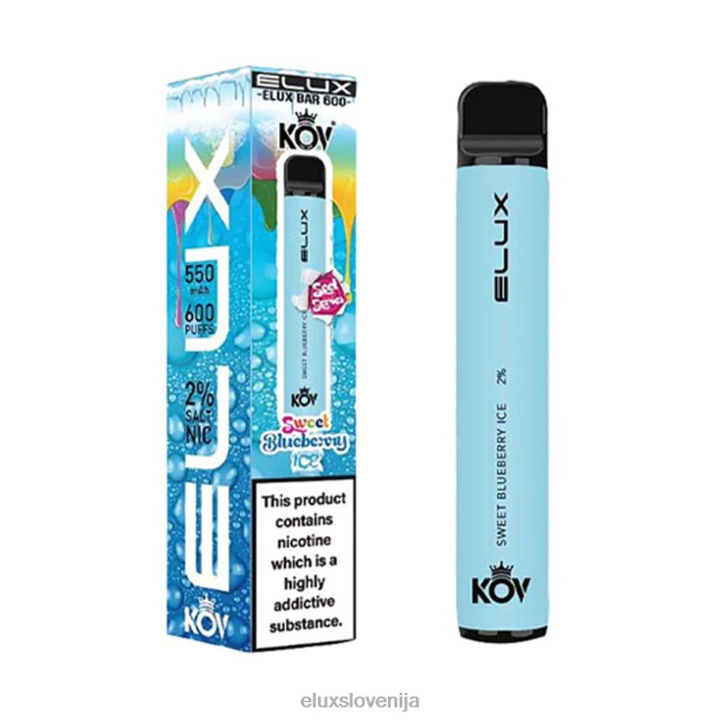 Elux Bar sladka serija vape za enkratno uporabo | Elux Vape Near Me HJ6RR109 sladek borovničev led