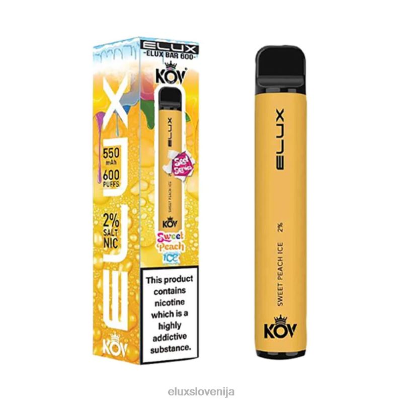 Elux Bar sladka serija vape za enkratno uporabo | Elux Vape Price HJ6RR108 sladki breskov led