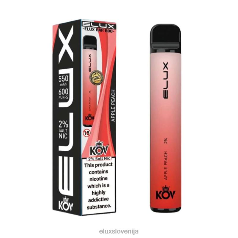 Elux Bar vape serije legacy za enkratno uporabo | Elux Amazon HJ6RR103 jabolko breskev