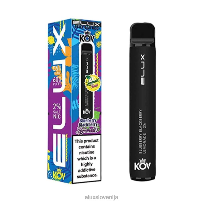 Elux Bar Lemonade serija vape za enkratno uporabo | Elux Ljubljana HJ6RR105 borovničeva robidna limonada