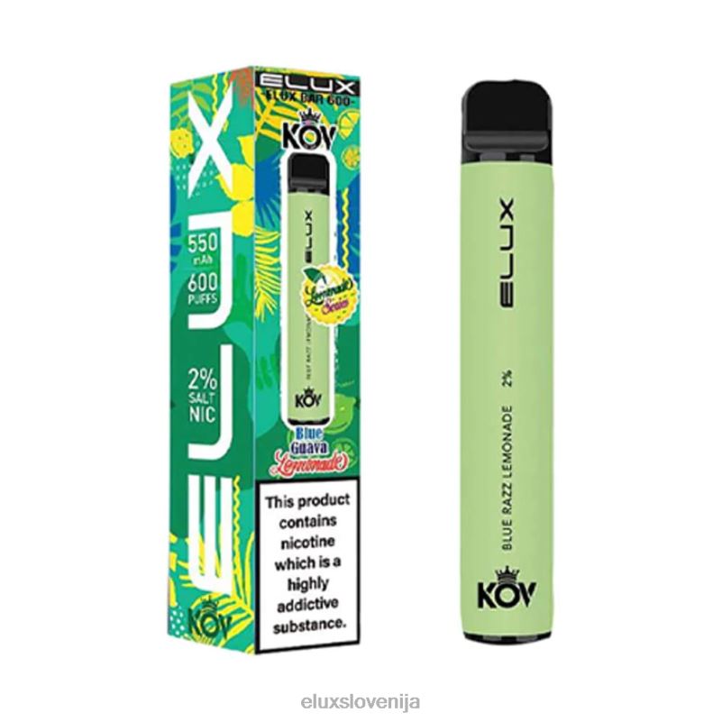 Elux Bar Lemonade serija vape za enkratno uporabo | Elux Vape Near Me HJ6RR9 modra razz limonada