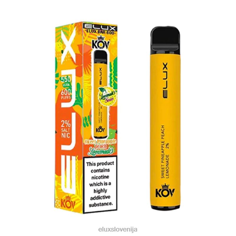 Elux Bar Lemonade serija vape za enkratno uporabo | Elux Vape Price HJ6RR78 ananas breskev limonada sladko
