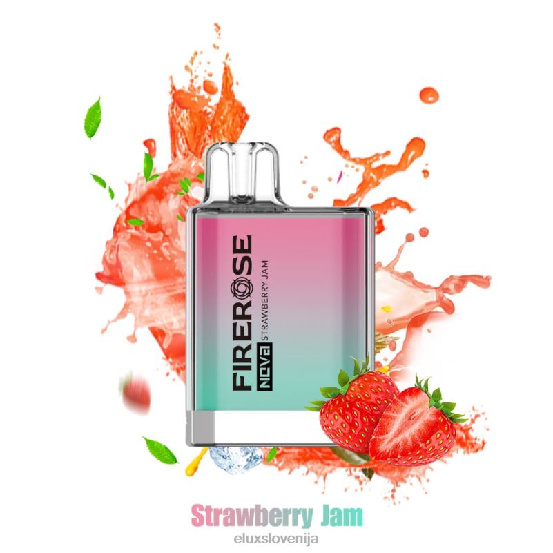 Elux Firerose Nova Vape za enkratno uporabo s 600 vpihi | Elux Amazon HJ6RR113 jagodna marmelada