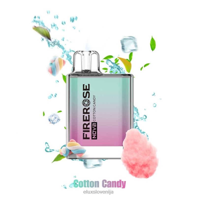 Elux Firerose Nova Vape za enkratno uporabo s 600 vpihi | Elux Amazon HJ6RR23 sladkorna vata