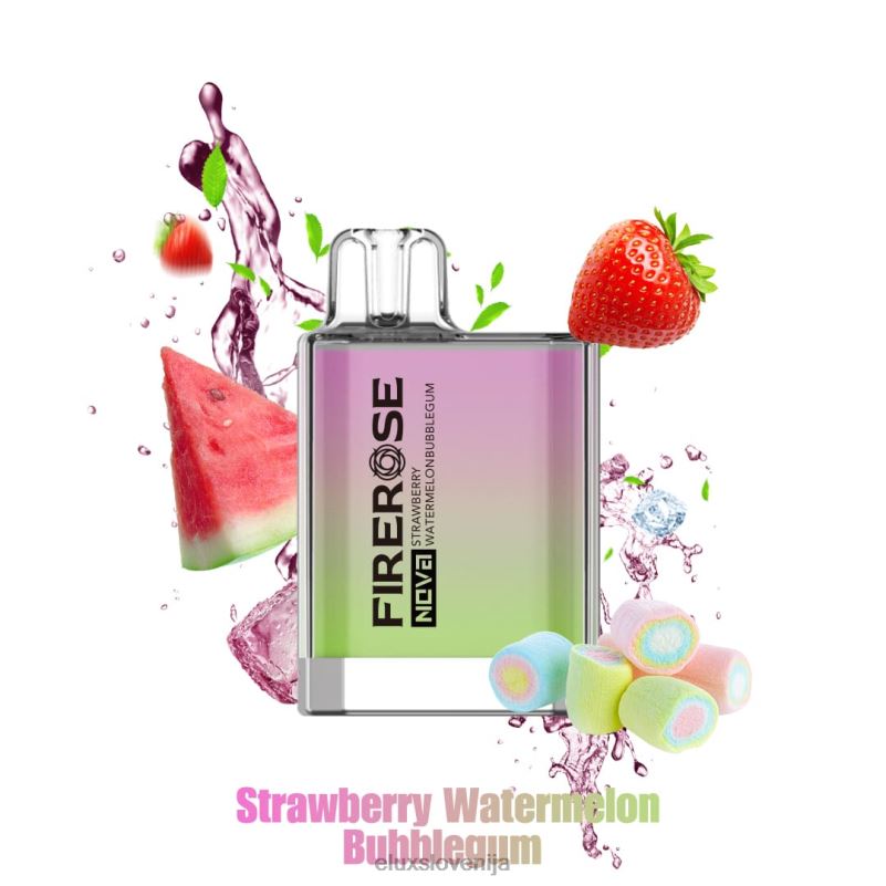 Elux Firerose Nova Vape za enkratno uporabo s 600 vpihi | Elux Slovenija HJ6RR24 jagoda lubenica bubblegumi