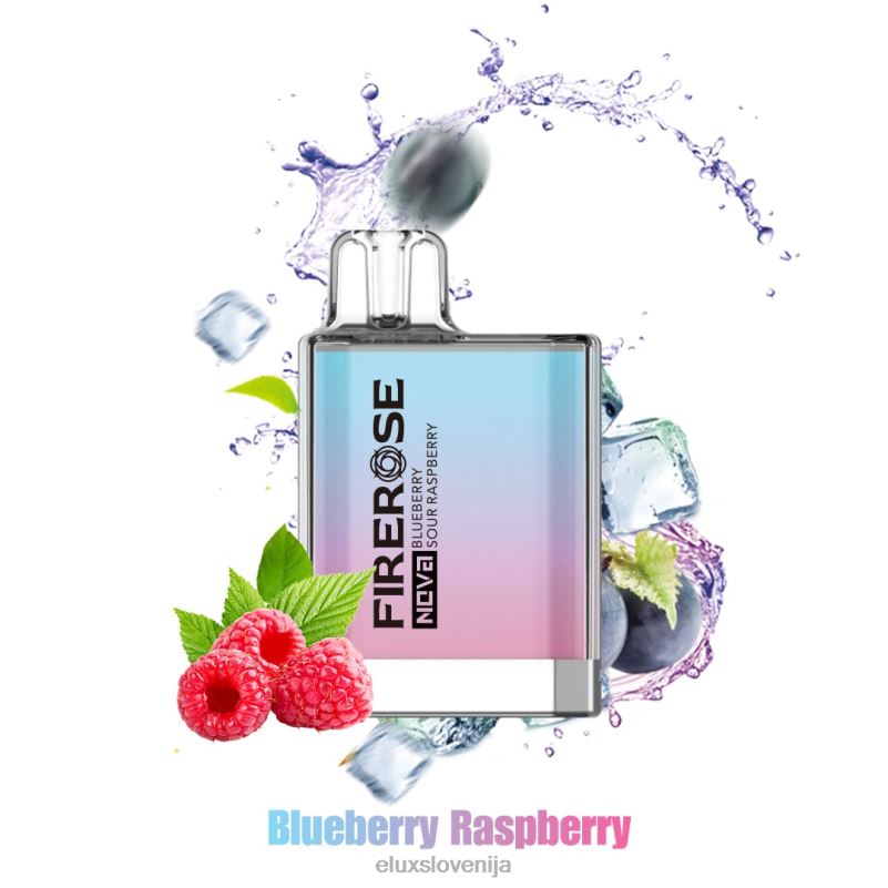 Elux Firerose Nova Vape za enkratno uporabo s 600 vpihi | Elux Store Slovenija HJ6RR22 borovnica kisla malina