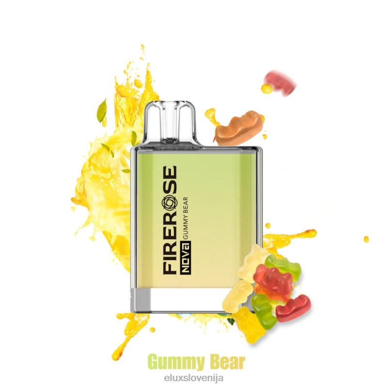 Elux Firerose Nova Vape za enkratno uporabo s 600 vpihi | Elux Vape Flavours HJ6RR27 gumijasti medvedek