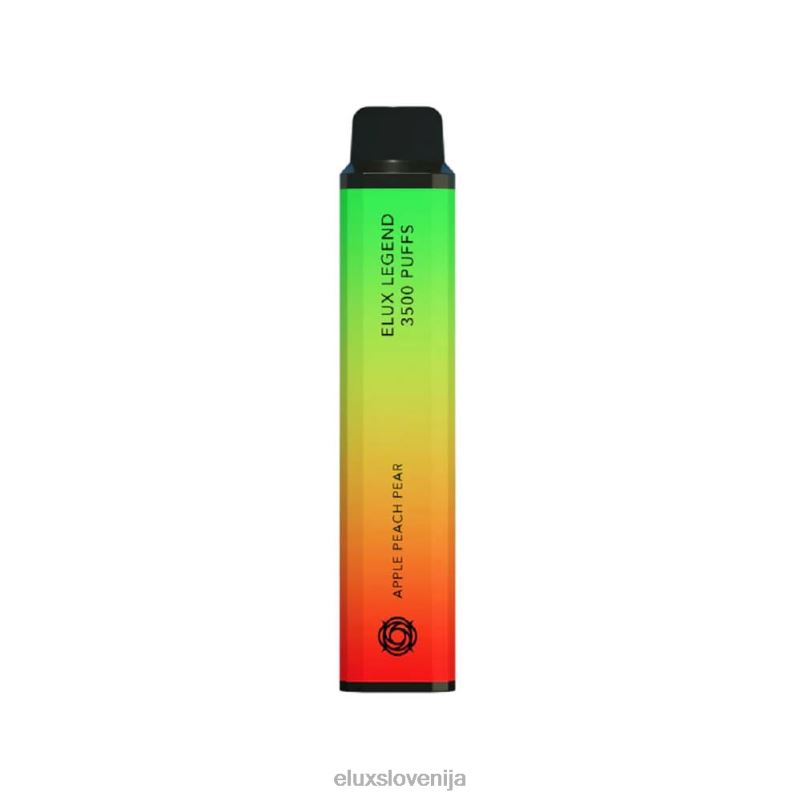 Elux Legend Vape za enkratno uporabo s 3500 vpihi | Elux Ljubljana HJ6RR75 jabolko breskev hruška